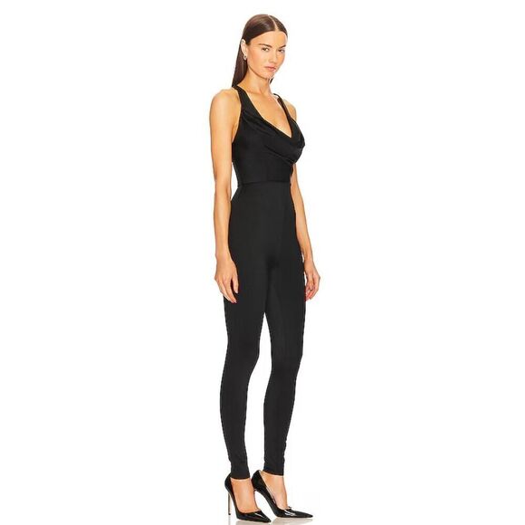 Michael Costello x REVOLVE NWT Garland Jumpsuit in Black Size XS MSRP $248 - Picture 2 of 6